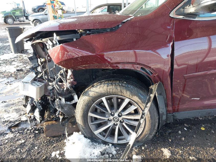 2019 Toyota Highlander Xle VIN: 5TDJZRFH9KS930748 Lot: 43951406