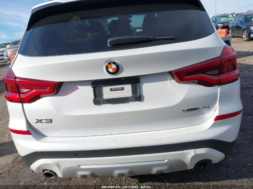 2021 BMW X3 Sdrive30I VIN: 5UXTY3C08M9F39651 Lot: 43951411