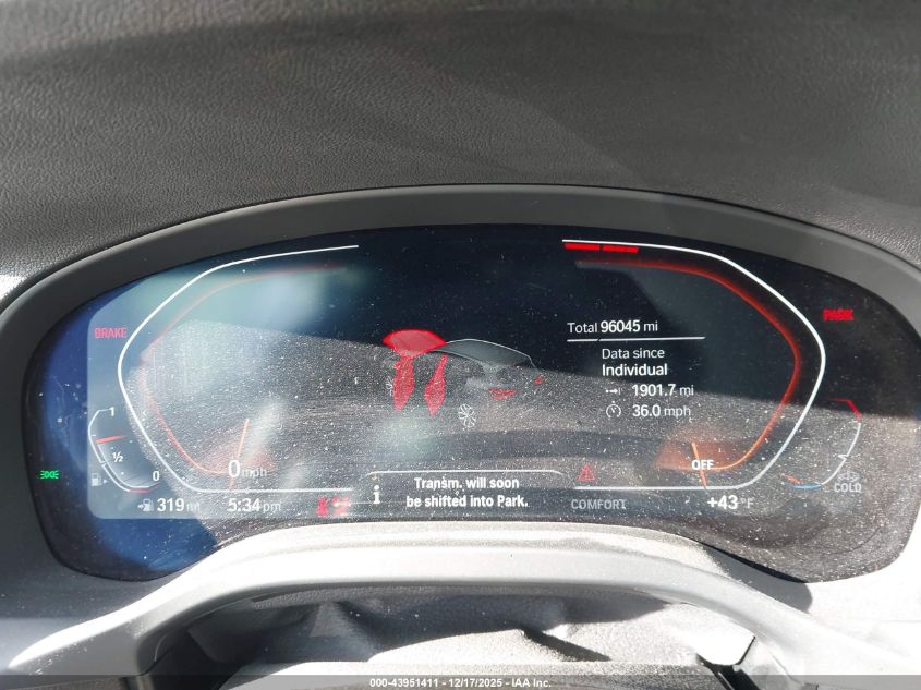 2021 BMW X3 Sdrive30I VIN: 5UXTY3C08M9F39651 Lot: 43951411