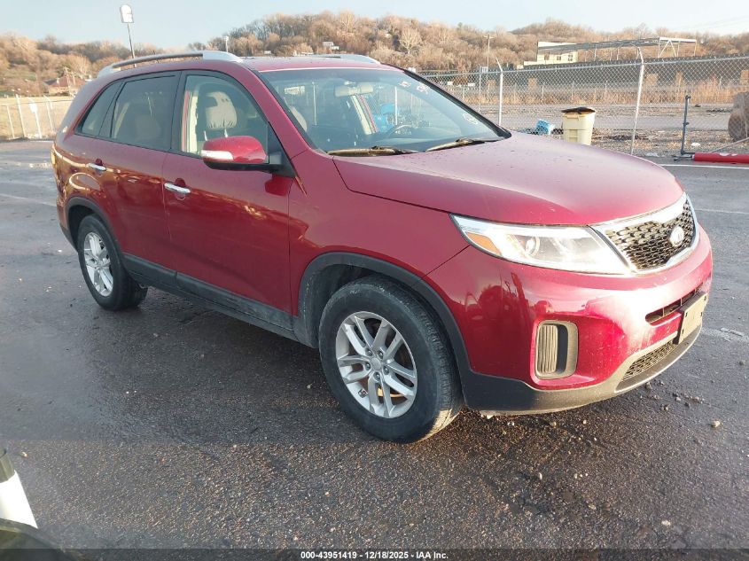 2014 Kia Sorento Lx VIN: 5XYKT4A74EG425855 Lot: 43951419