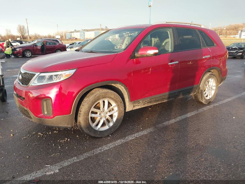 2014 Kia Sorento Lx VIN: 5XYKT4A74EG425855 Lot: 43951419