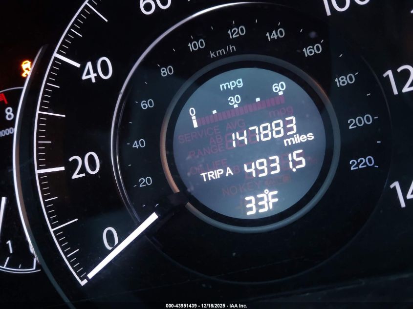 2012 Honda Cr-V Ex-L VIN: 5J6RM4H77CL046894 Lot: 43951439