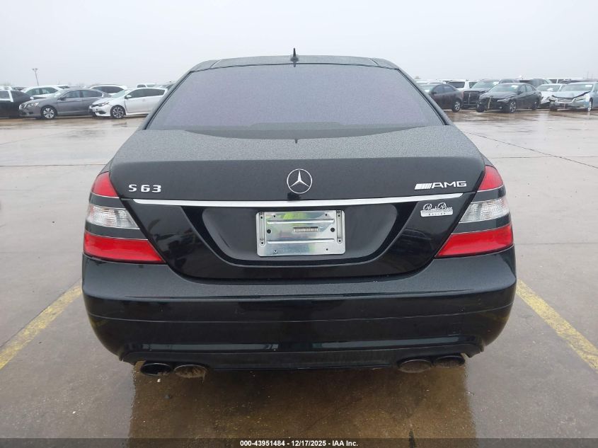 2008 Mercedes-Benz S 63 Amg VIN: WDDNG77X08A195798 Lot: 43951484