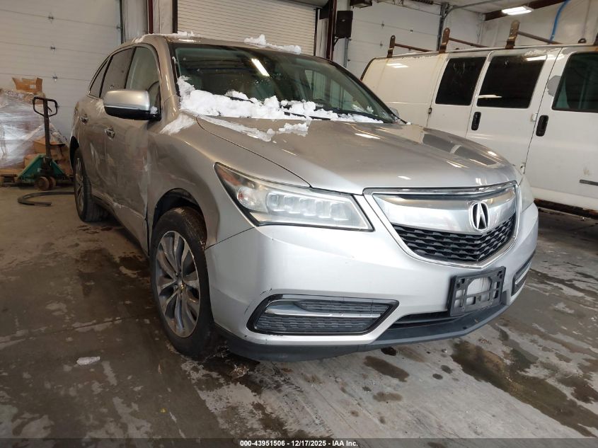 2015 Acura Mdx Technology Package VIN: 5FRYD4H42FB032270 Lot: 43951506