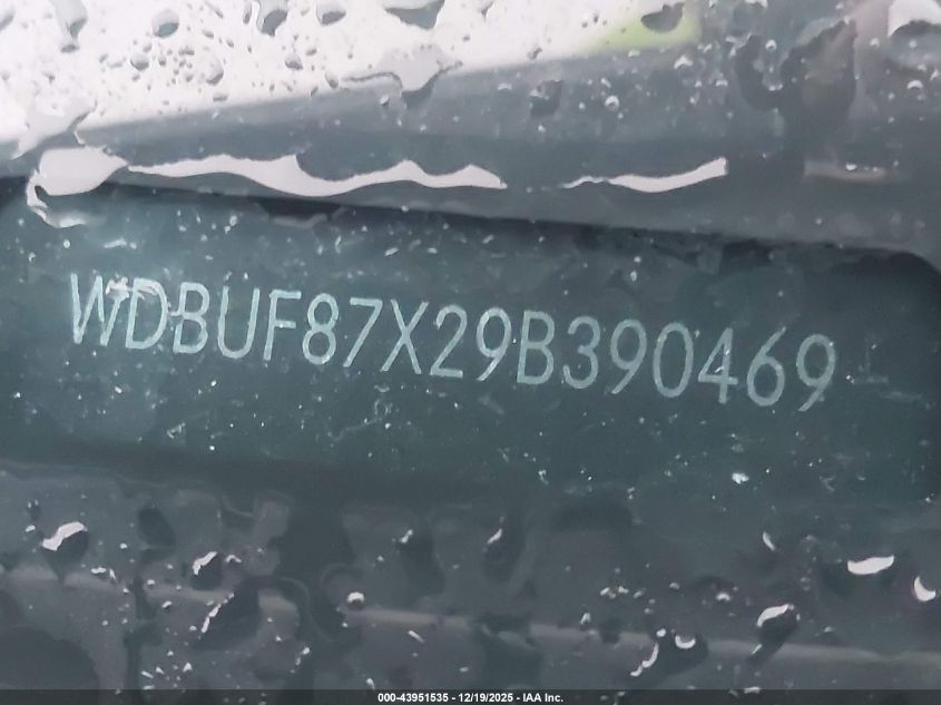 2009 Mercedes-Benz E 350 4Matic VIN: WDBUF87X29B390469 Lot: 43951535