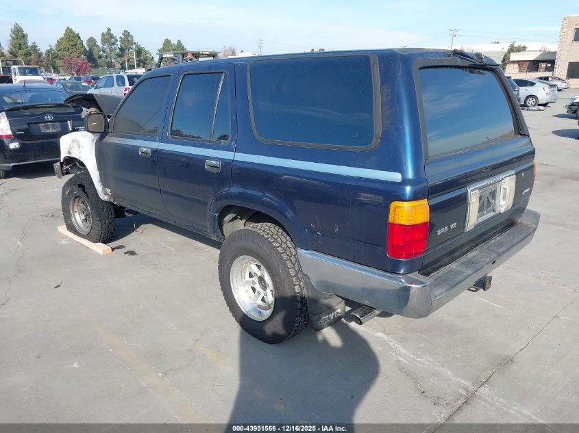 1990 Toyota 4Runner Vn39 Sr5 VIN: JT3VN39W7L8003231 Lot: 43951556