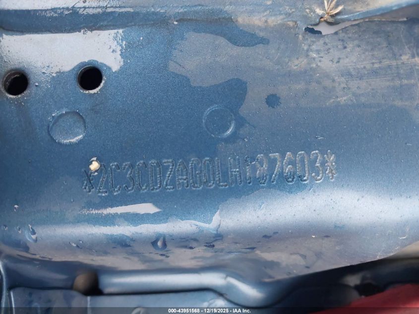 2020 Dodge Challenger Sxt VIN: 2C3CDZAG0LH187603 Lot: 43951568