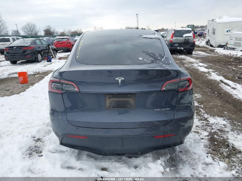 2023 Tesla Model Y Awd/Long Range Dual Motor All-Wheel Drive VIN: 7SAYGDEEXPF834415 Lot: 43951569