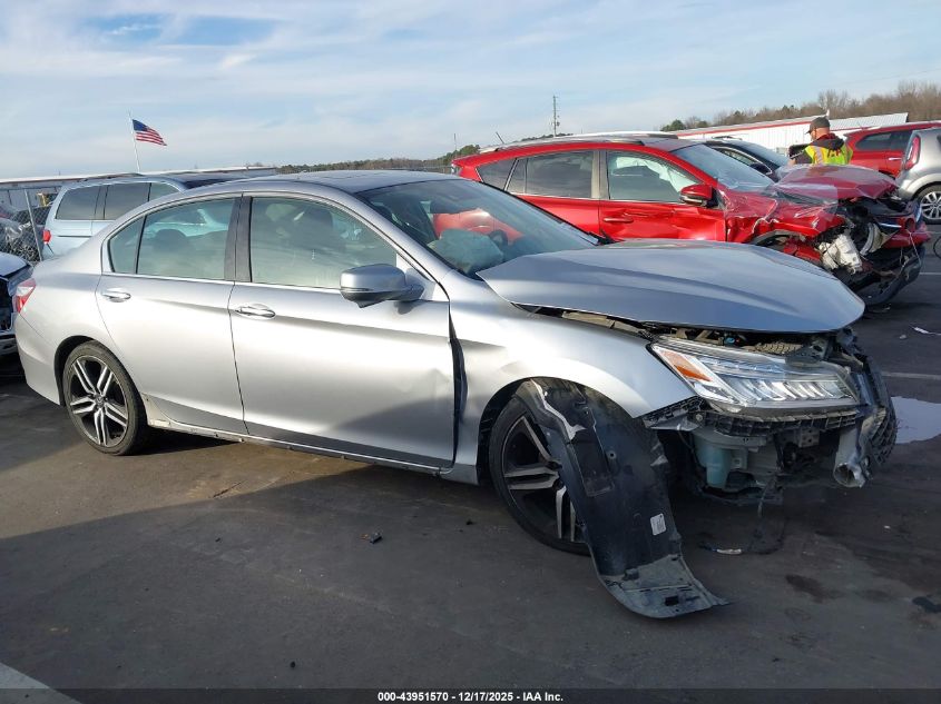 2017 Honda Accord Touring V6 VIN: 1HGCR3F96HA001042 Lot: 43951570