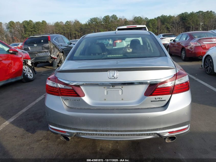 2017 Honda Accord Touring V6 VIN: 1HGCR3F96HA001042 Lot: 43951570