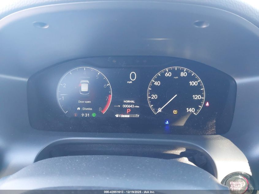 2026 Honda Hr-V Awd Sport VIN: 3CZRZ2H5XTM727750 Lot: 43951613