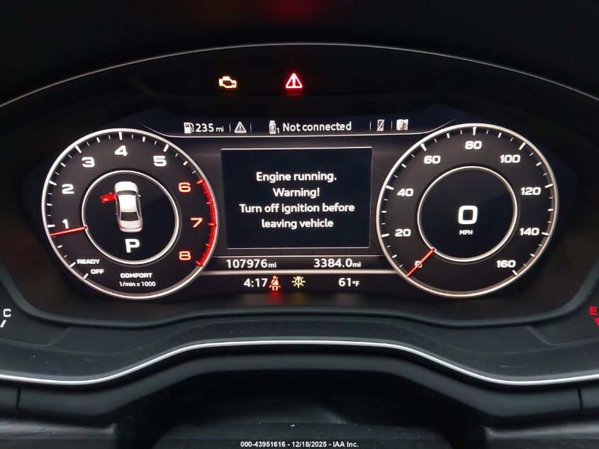 2017 Audi A4 2.0T Season Of Audi Ultra Premium VIN: WAUKMAF4XHN055046 Lot: 43951616