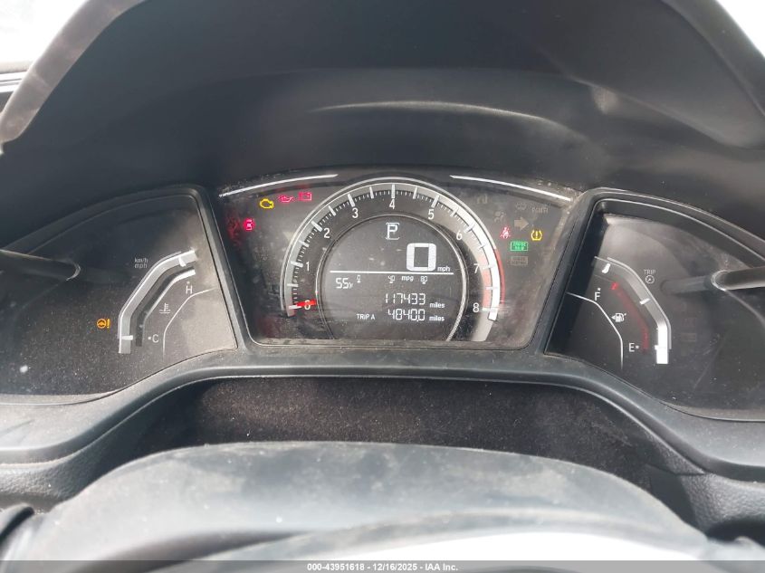 2017 Honda Civic Lx VIN: 19XFC2F53HE027390 Lot: 43951618