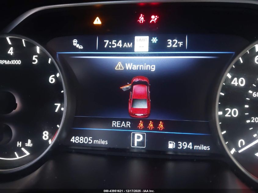 2023 Nissan Maxima Sv Xtronic Cvt VIN: 1N4AA6CV1PC511095 Lot: 43951621