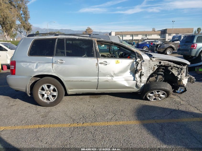 2003 Toyota Highlander V6 VIN: JTEGF21A230097038 Lot: 43951625