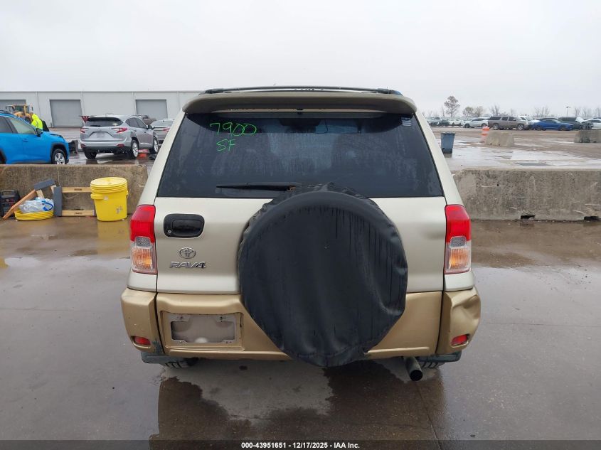 2001 Toyota Rav4 VIN: JTEGH20V010016002 Lot: 43951651