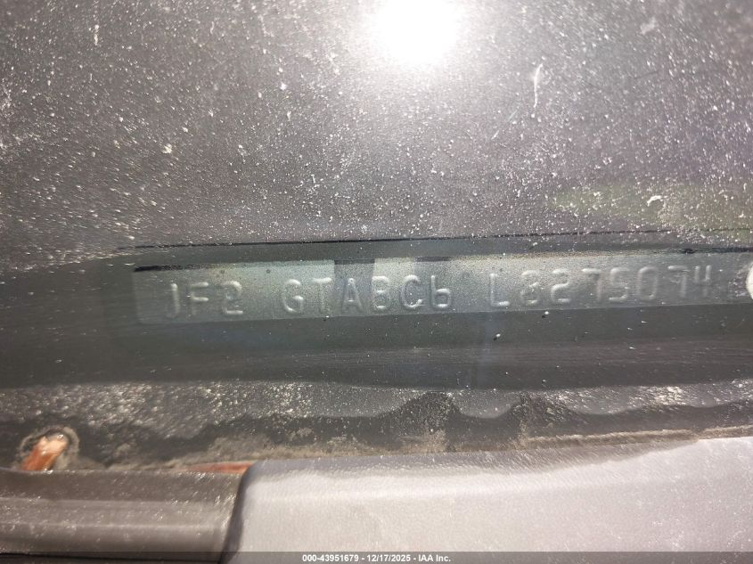 2020 Subaru Crosstrek VIN: JF2GTABC6L8275074 Lot: 43951679