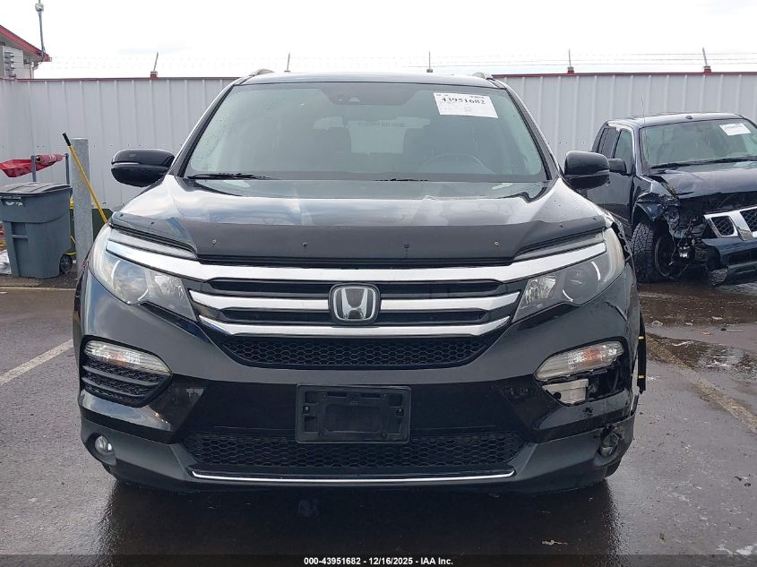 2017 Honda Pilot Elite VIN: 5FNYF6H01HB088286 Lot: 43951682