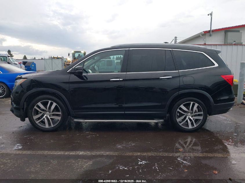 2017 Honda Pilot Elite VIN: 5FNYF6H01HB088286 Lot: 43951682