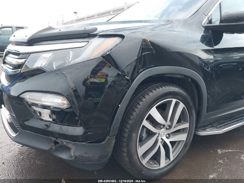 2017 Honda Pilot Elite VIN: 5FNYF6H01HB088286 Lot: 43951682