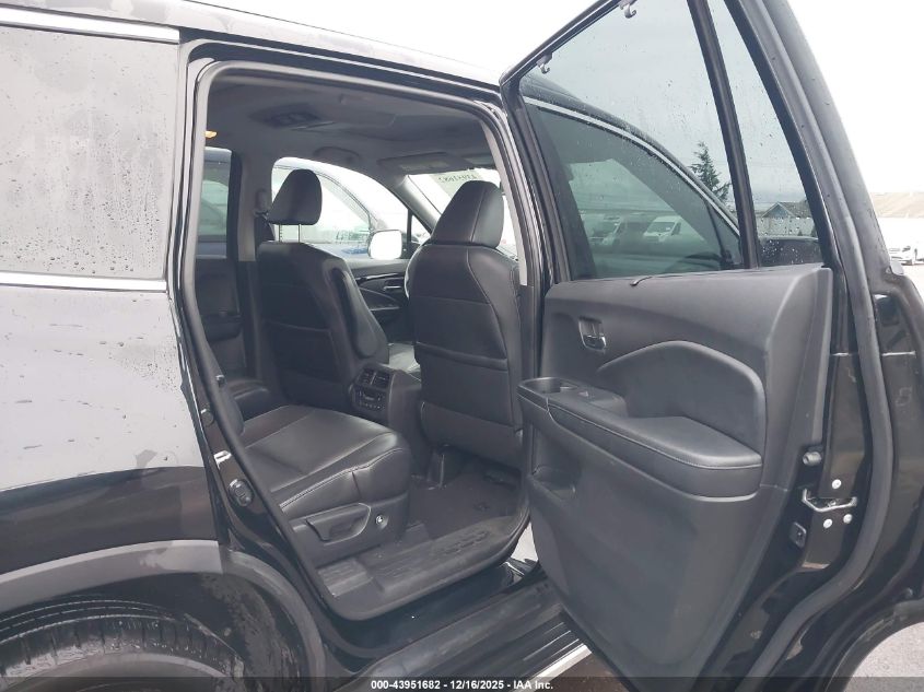 2017 Honda Pilot Elite VIN: 5FNYF6H01HB088286 Lot: 43951682