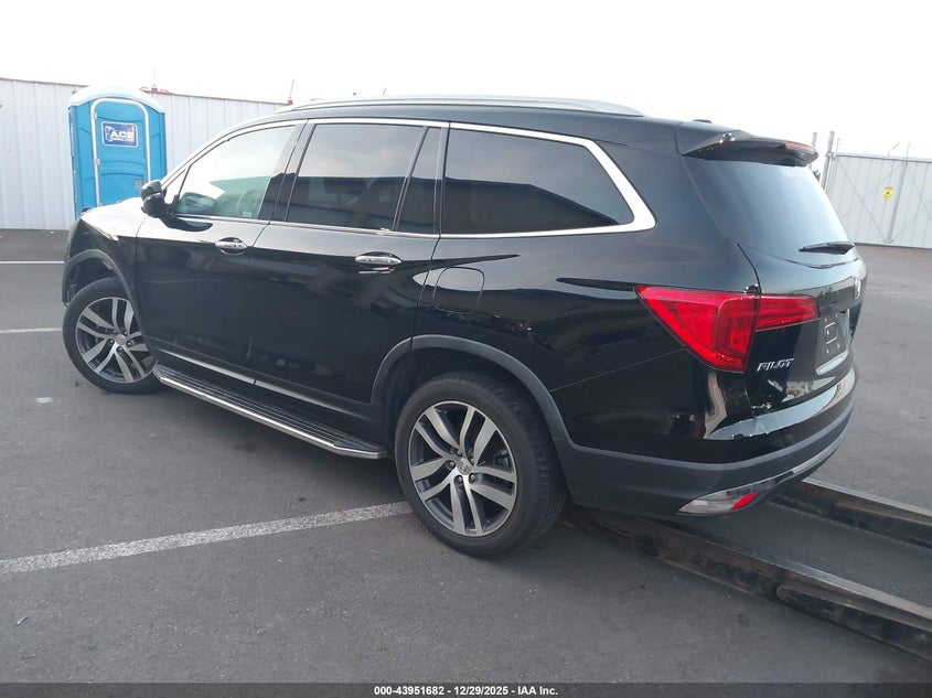 Vin: 5fnyf6h01hb088286, lot: 44447325, honda pilot elite 20173