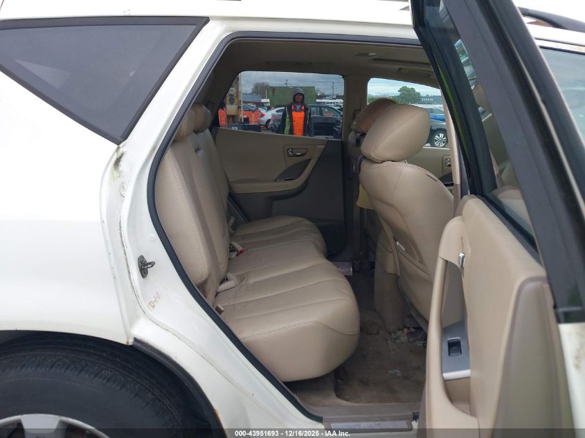 2007 Nissan Murano Sl VIN: JN8AZ08W87W611716 Lot: 43951693