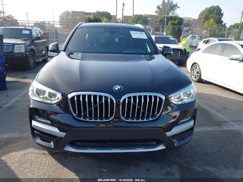 2019 BMW X3 Sdrive30I VIN: 5UXTR7C5XKLR50062 Lot: 43951695