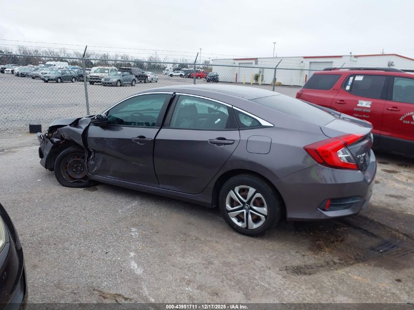 2016 Honda Civic Lx VIN: 19XFC2F58GE049433 Lot: 43951711