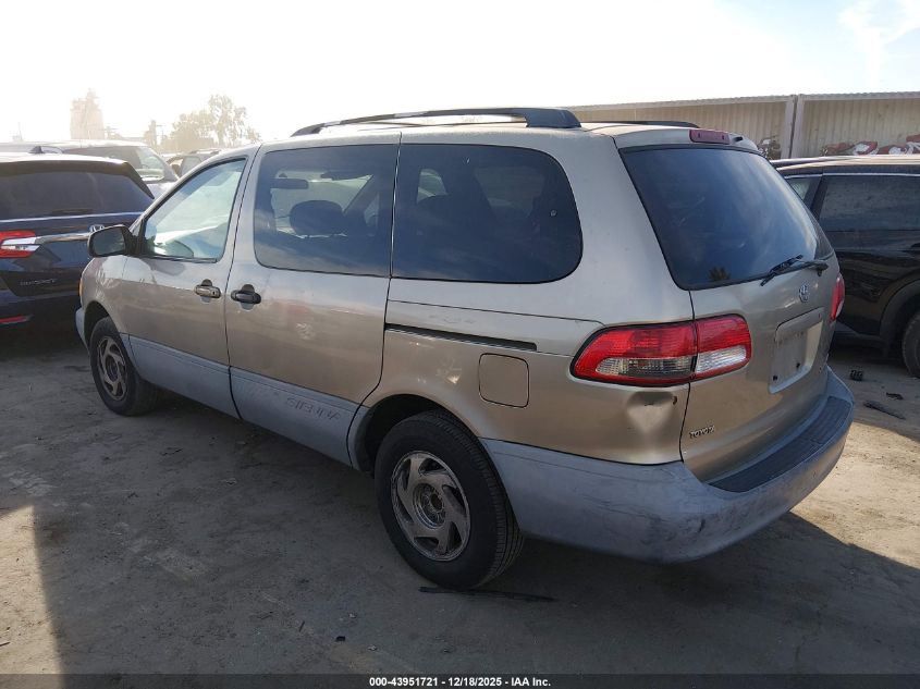 2001 Toyota Sienna Le VIN: 4T3ZF13CX1U379037 Lot: 43951721