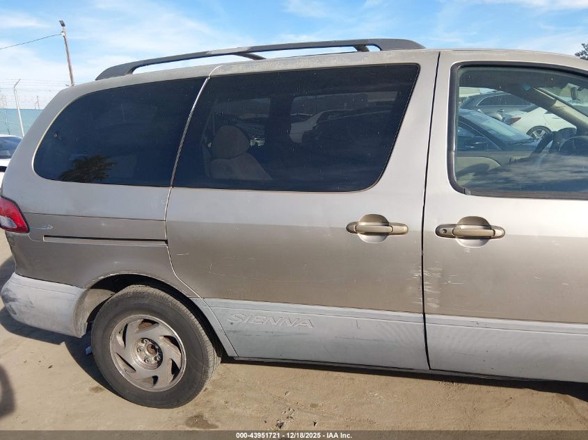 2001 Toyota Sienna Le VIN: 4T3ZF13CX1U379037 Lot: 43951721