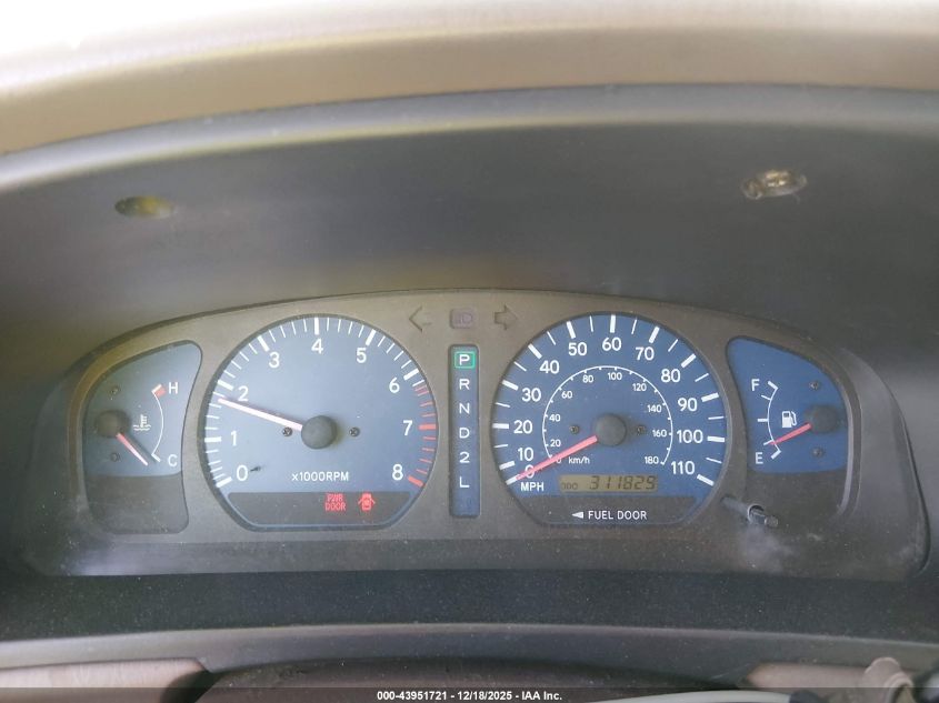 2001 Toyota Sienna Le VIN: 4T3ZF13CX1U379037 Lot: 43951721