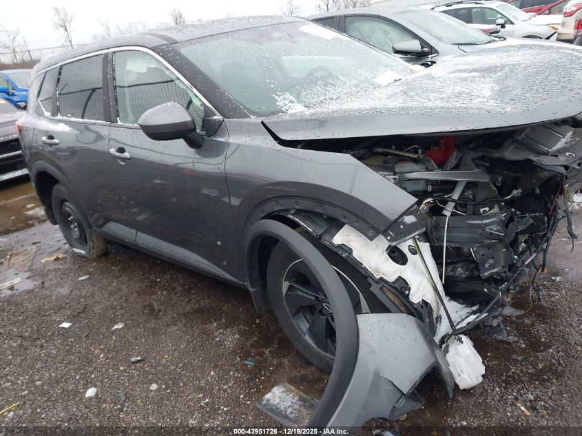 2025 Nissan Rogue Sv Intelligent Awd VIN: 5N1BT3BB5SC676263 Lot: 43951726