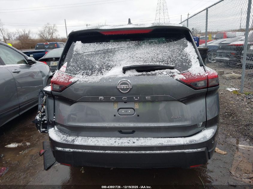 2025 Nissan Rogue Sv Intelligent Awd VIN: 5N1BT3BB5SC676263 Lot: 43951726