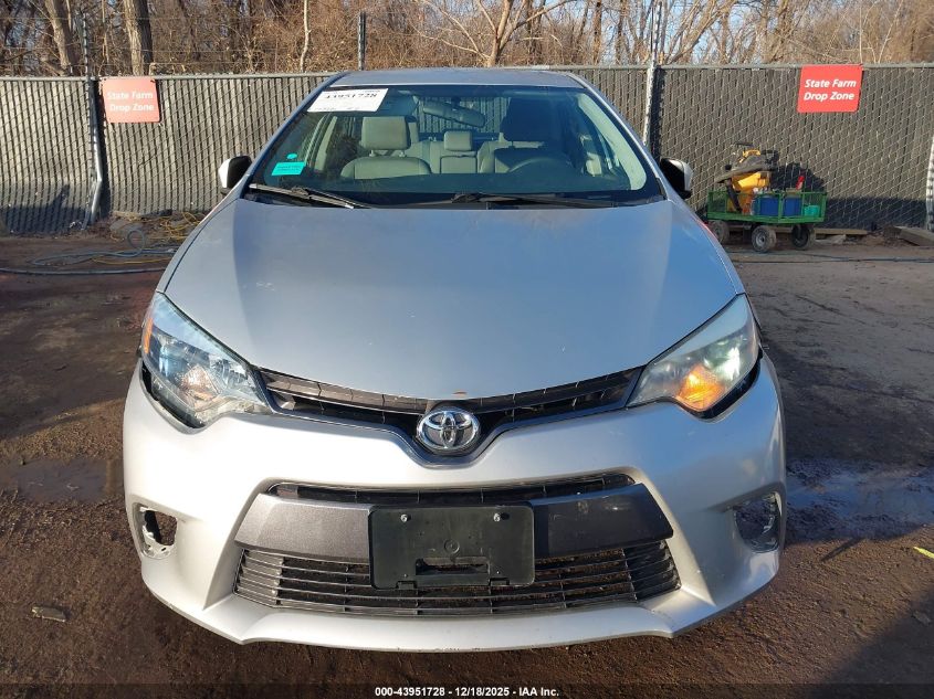 2016 Toyota Corolla Le VIN: 5YFBURHE1GP548574 Lot: 43951728