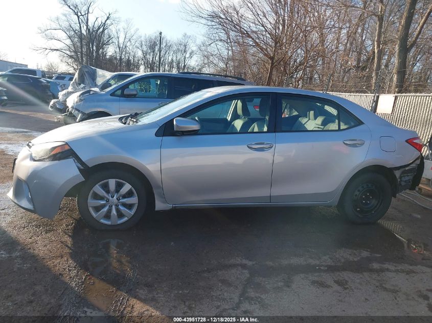 2016 Toyota Corolla Le VIN: 5YFBURHE1GP548574 Lot: 43951728