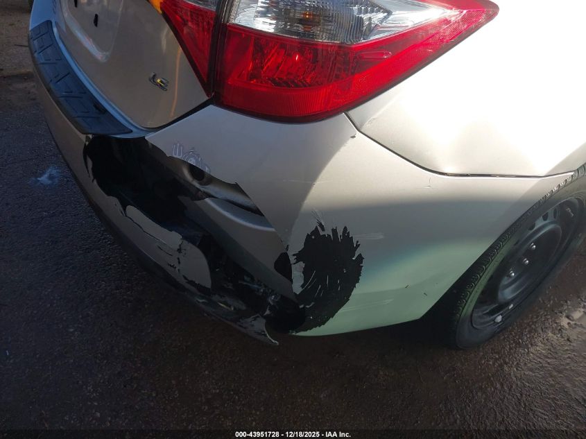 2016 Toyota Corolla Le VIN: 5YFBURHE1GP548574 Lot: 43951728