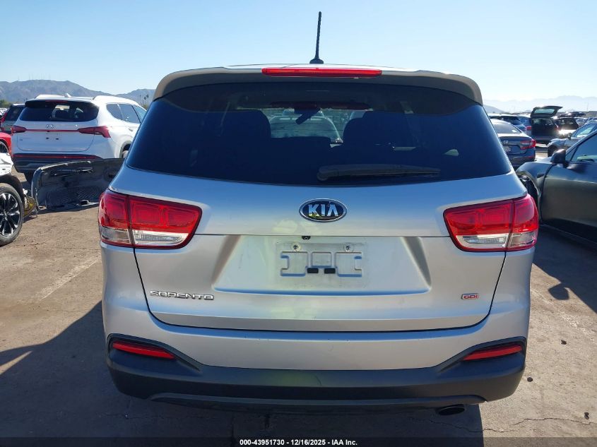 2018 Kia Sorento 2.4L L VIN: 5XYPG4A39JG348580 Lot: 43951730