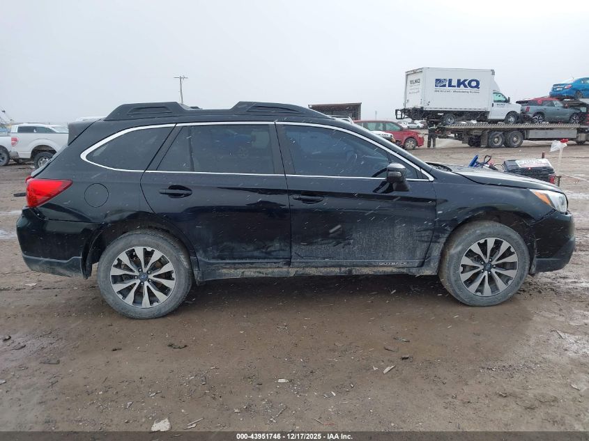 2017 Subaru Outback 2.5I Premium VIN: 4S4BSACC1H3400802 Lot: 43951746