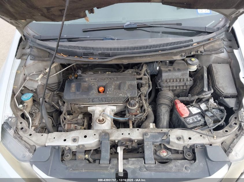 2012 Honda Civic Lx VIN: 2HGFB2F54CH559488 Lot: 43951757