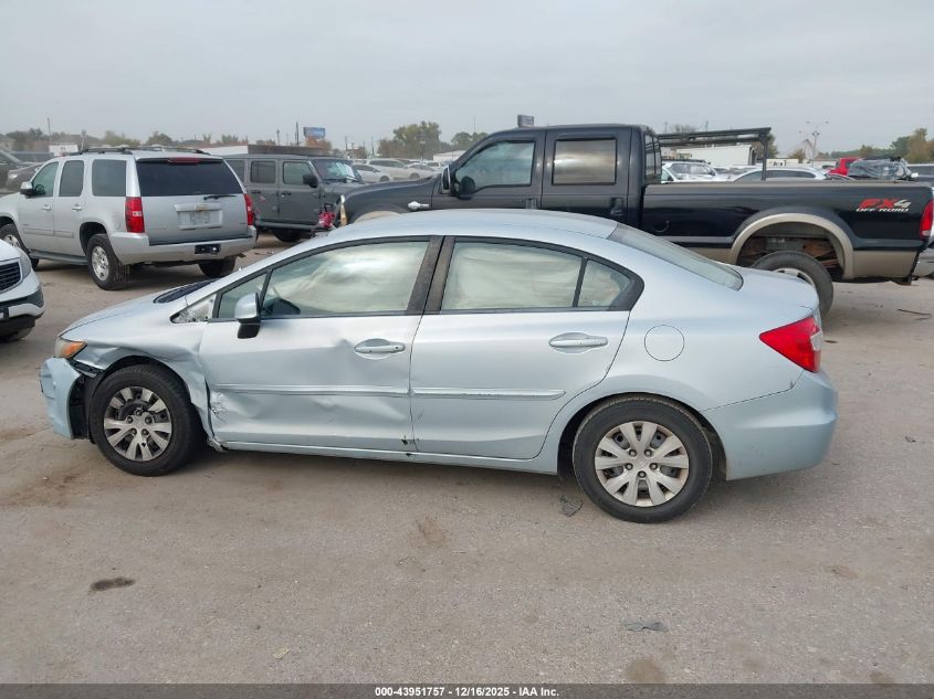 2012 Honda Civic Lx VIN: 2HGFB2F54CH559488 Lot: 43951757
