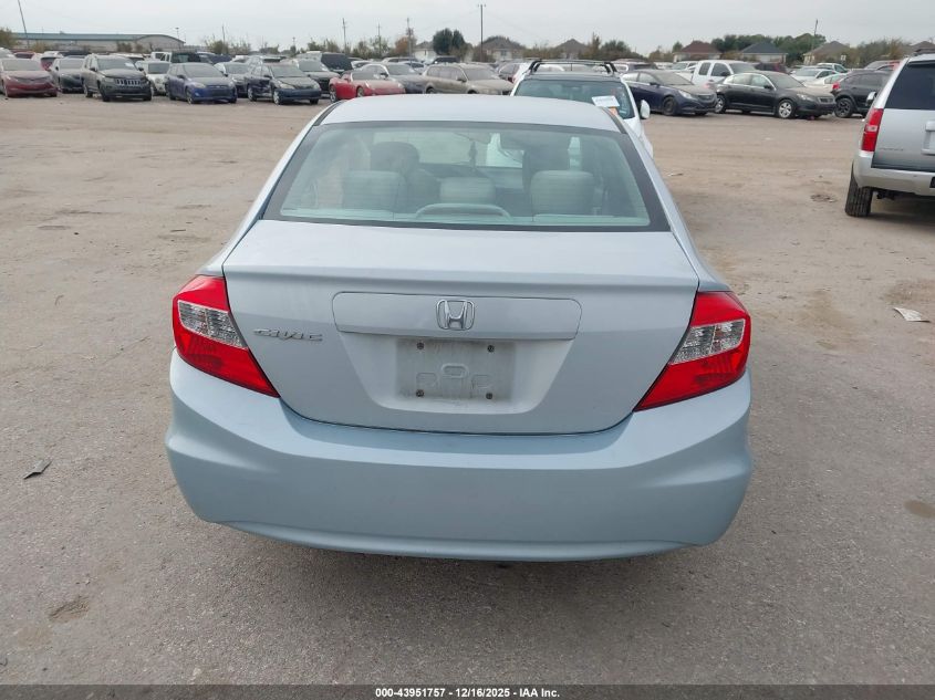 2012 Honda Civic Lx VIN: 2HGFB2F54CH559488 Lot: 43951757