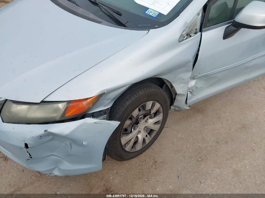 2012 Honda Civic Lx VIN: 2HGFB2F54CH559488 Lot: 43951757