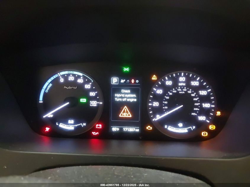 2017 Hyundai Sonata Hybrid Se VIN: KMHE24L16HA059535 Lot: 43951785