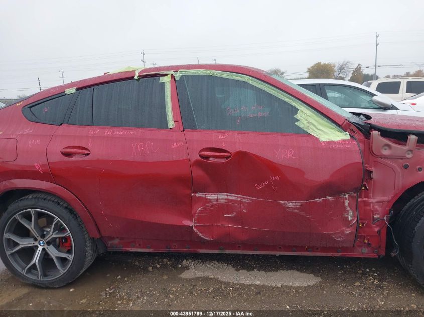 2022 BMW X6 xDrive40I VIN: 5UXCY6C08N9M30719 Lot: 43951789