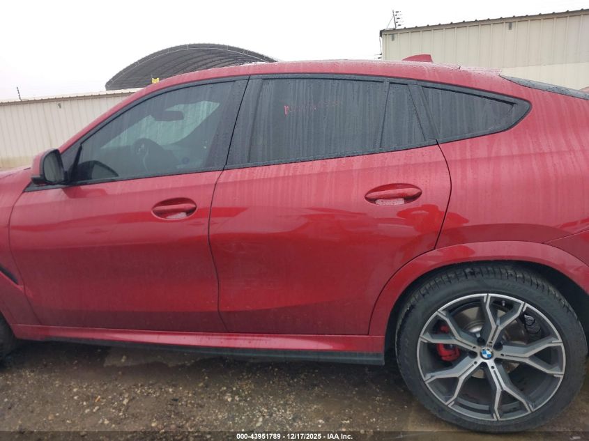 2022 BMW X6 xDrive40I VIN: 5UXCY6C08N9M30719 Lot: 43951789