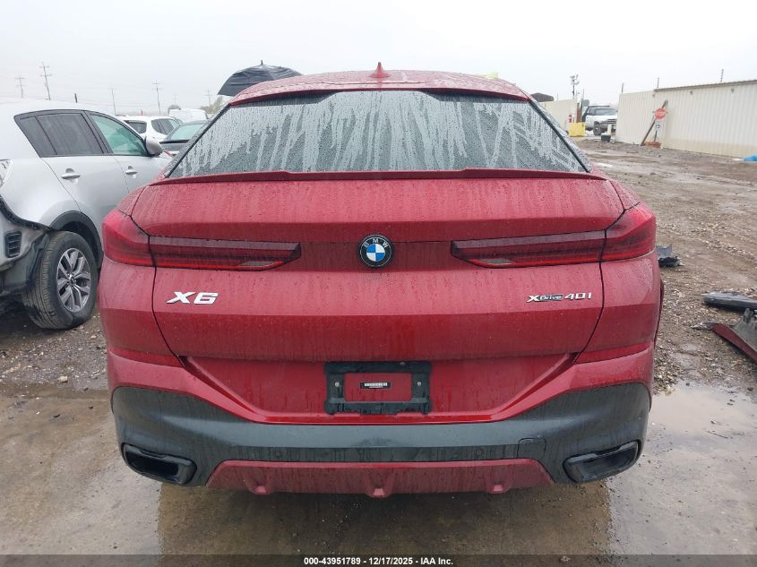 2022 BMW X6 xDrive40I VIN: 5UXCY6C08N9M30719 Lot: 43951789