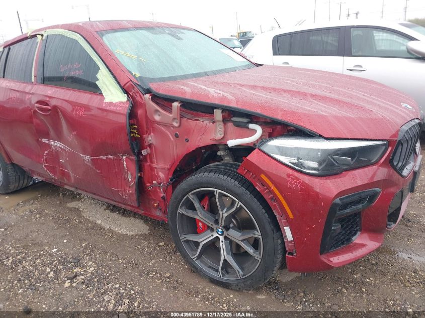 2022 BMW X6 xDrive40I VIN: 5UXCY6C08N9M30719 Lot: 43951789