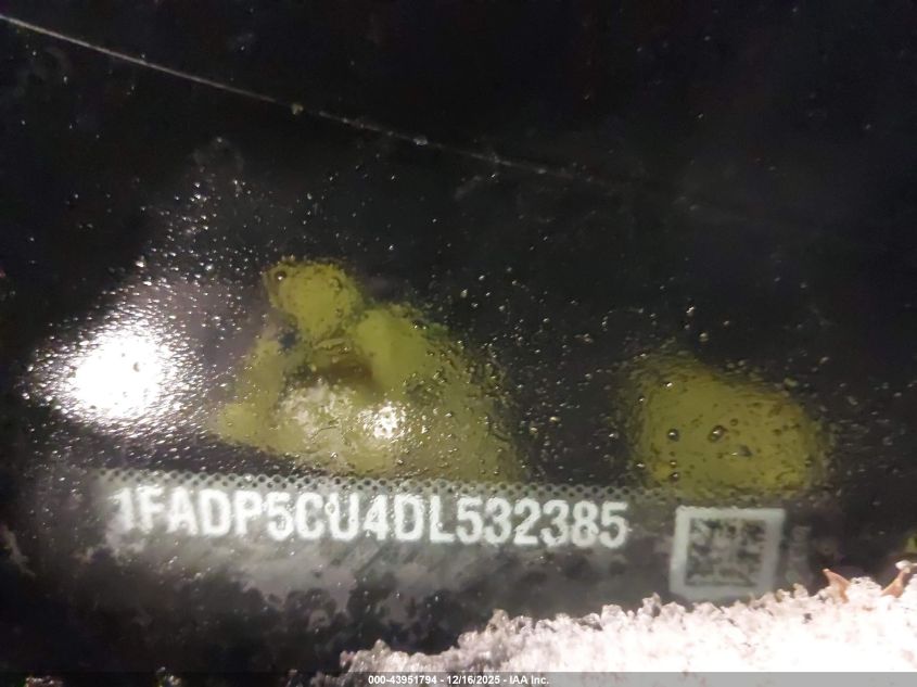 2013 Ford C-Max Energi Sel VIN: 1FADP5CU4DL532385 Lot: 43951794