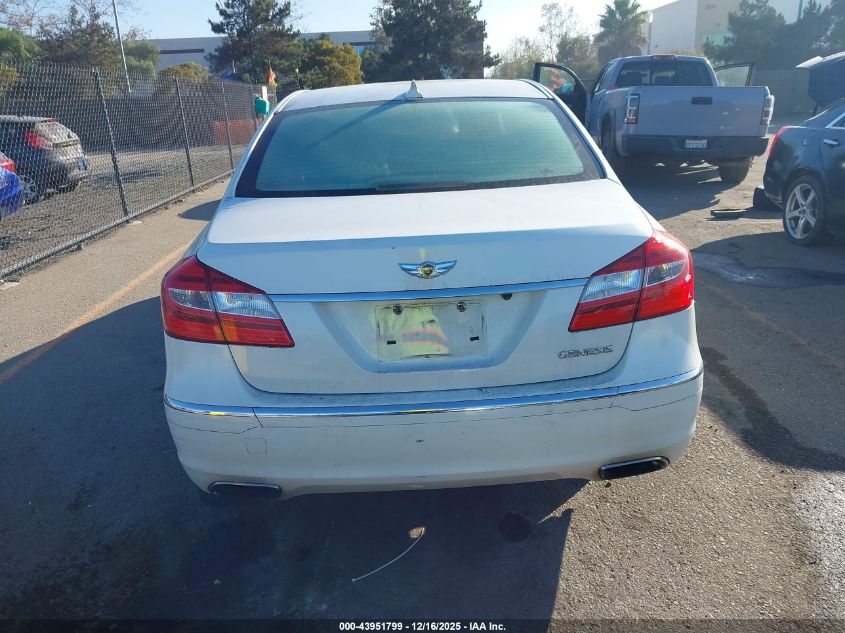 2012 Hyundai Genesis 3.8 VIN: KMHGC4DD5CU185391 Lot: 43951799